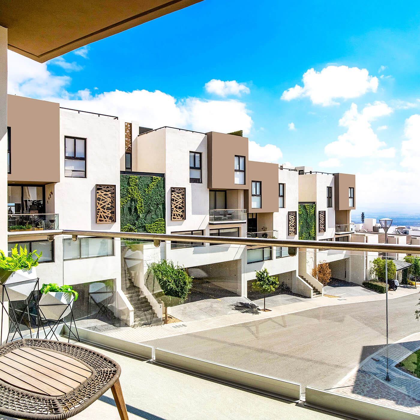 diseño de residencial lukstownhouses por mcompany